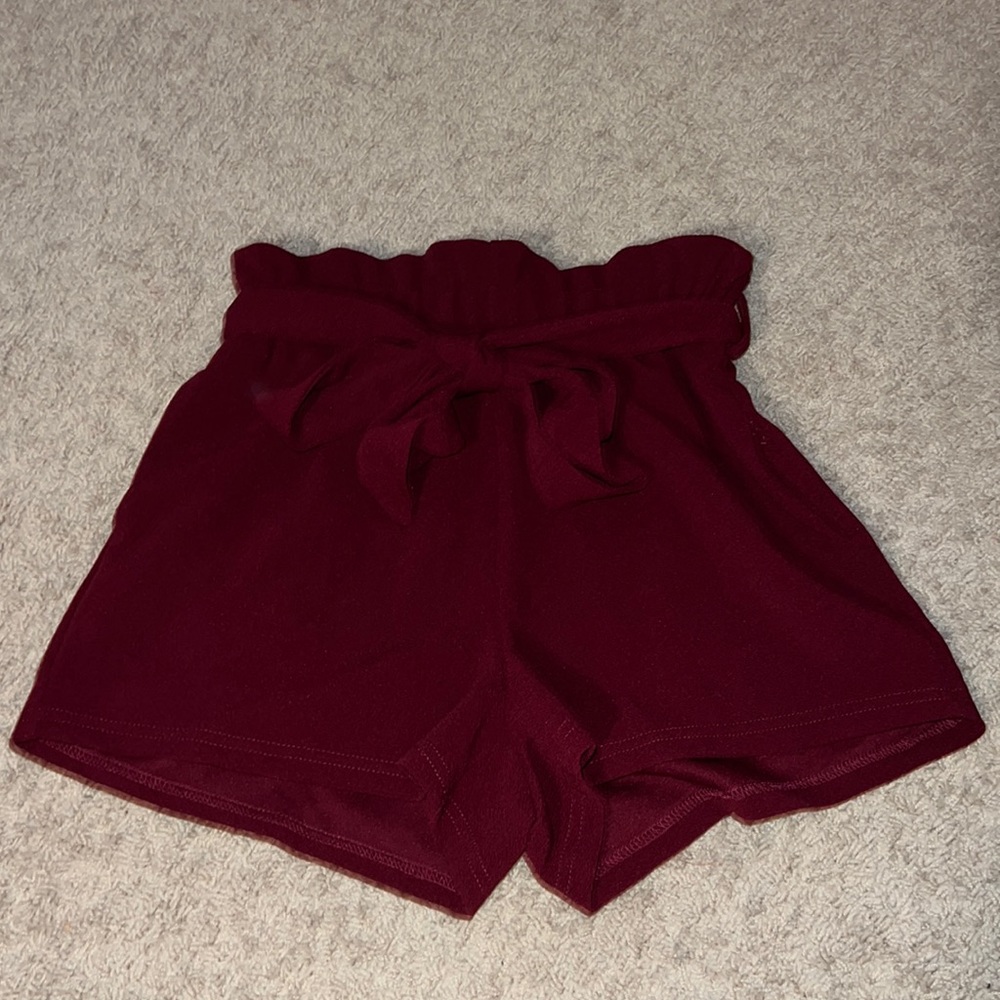 Burgundy Dress Shorts